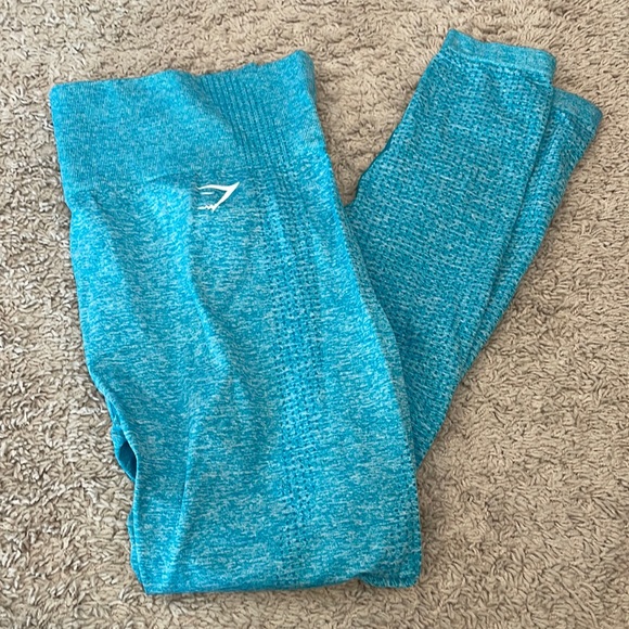 Gymshark Pants - Gymshark Blue Seamless Leggings
